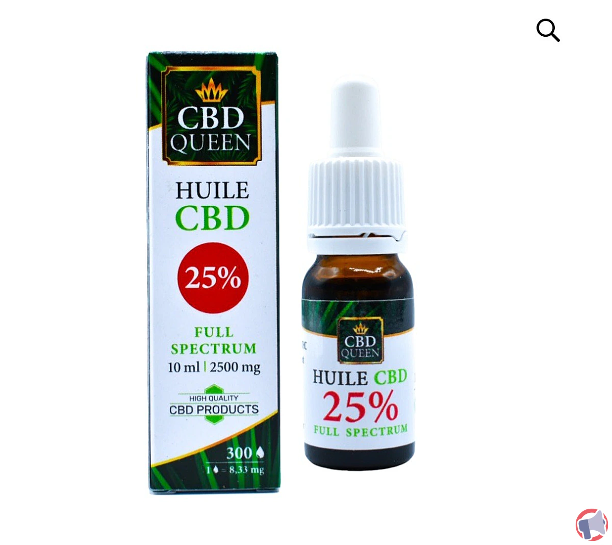 Rappel de produit : Huile de CBD 25% de la marque CBD Queen