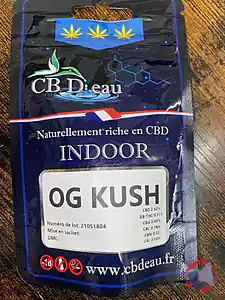 Rappel produit OG Kush INDOOR Delta9 THC 0.11% CBD'EAU
