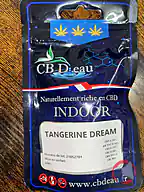 Rappel produit TANGERINE DREAM INDOOR Delta9 THC 0.14% CBD'EAU