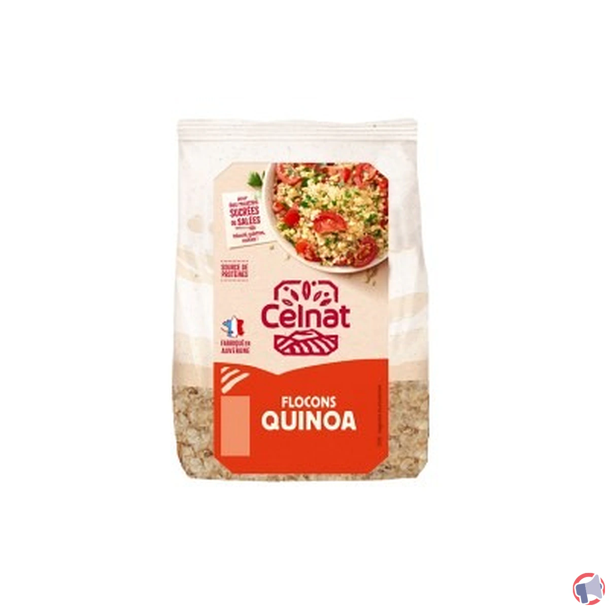 Rappel de produit : flocons de quinoa Celnat pour présence d'aflatoxines