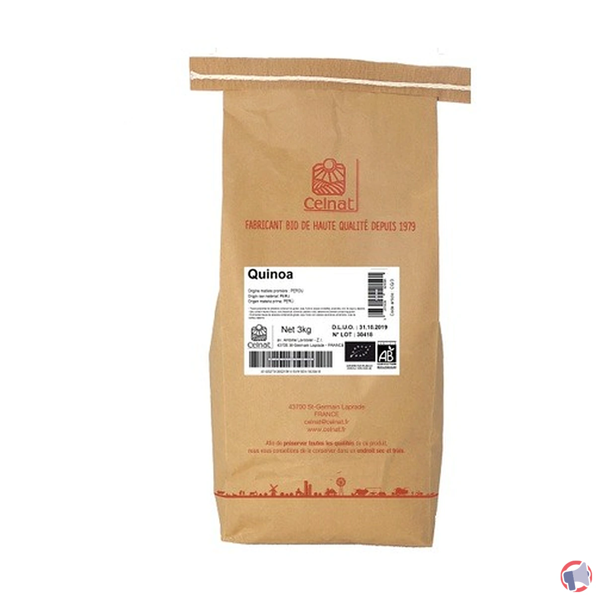 Rappel de quinoa Celnat : présence d'aflatoxines