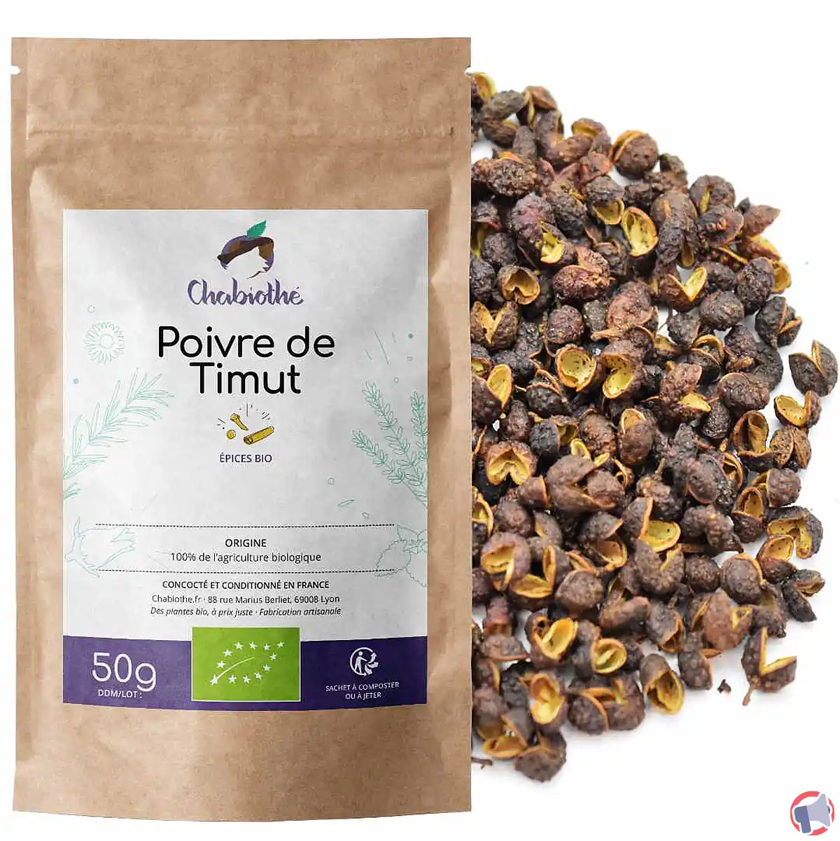 Rappel produit : Chabiothe poivre timut bio