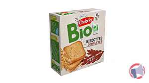 Rappel produit BISCOTTE COMPLETE BIO 300g CHABRIOR