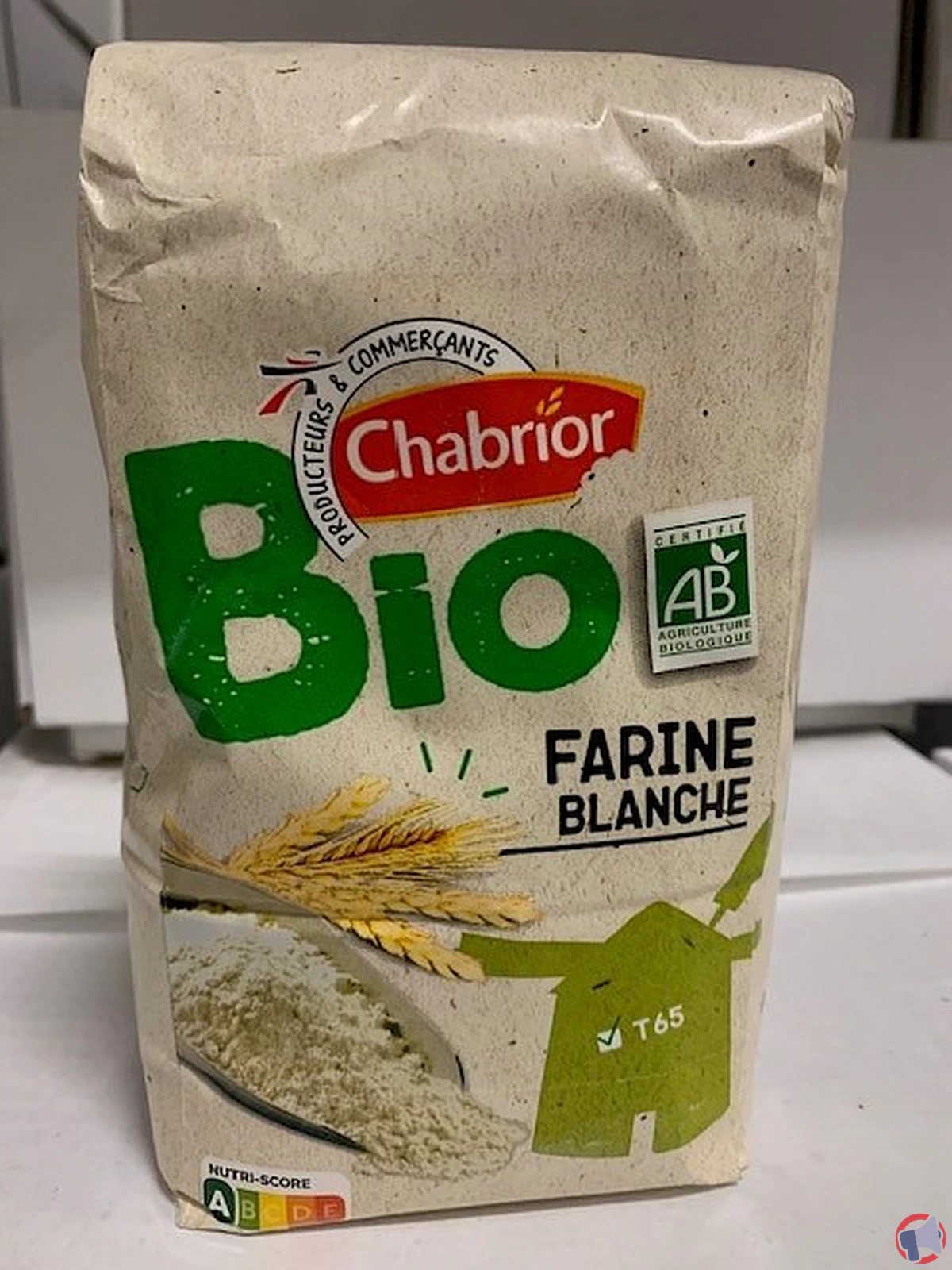 Rappel de produit : Farine de blé blanche T65 Bio de la marque Chabrior