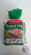 Rappel produit CHABRIOR Grand Mie 7 céréales
