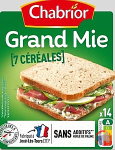 Rappel produit PAIN DE MIE SANDWICH CHABRIOR