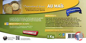 Rappel produit PREPARATION DE FARINE AU MAIS LA CHAPPENOISE