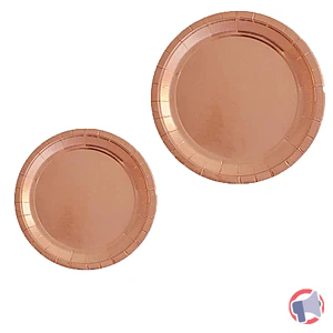 Rappel produit ASSIETTES ROSE GOLD 18cm et 23cm A chaque fête sa déco !