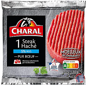 Rappel produit Steaks hachés frais 5% MG Charal