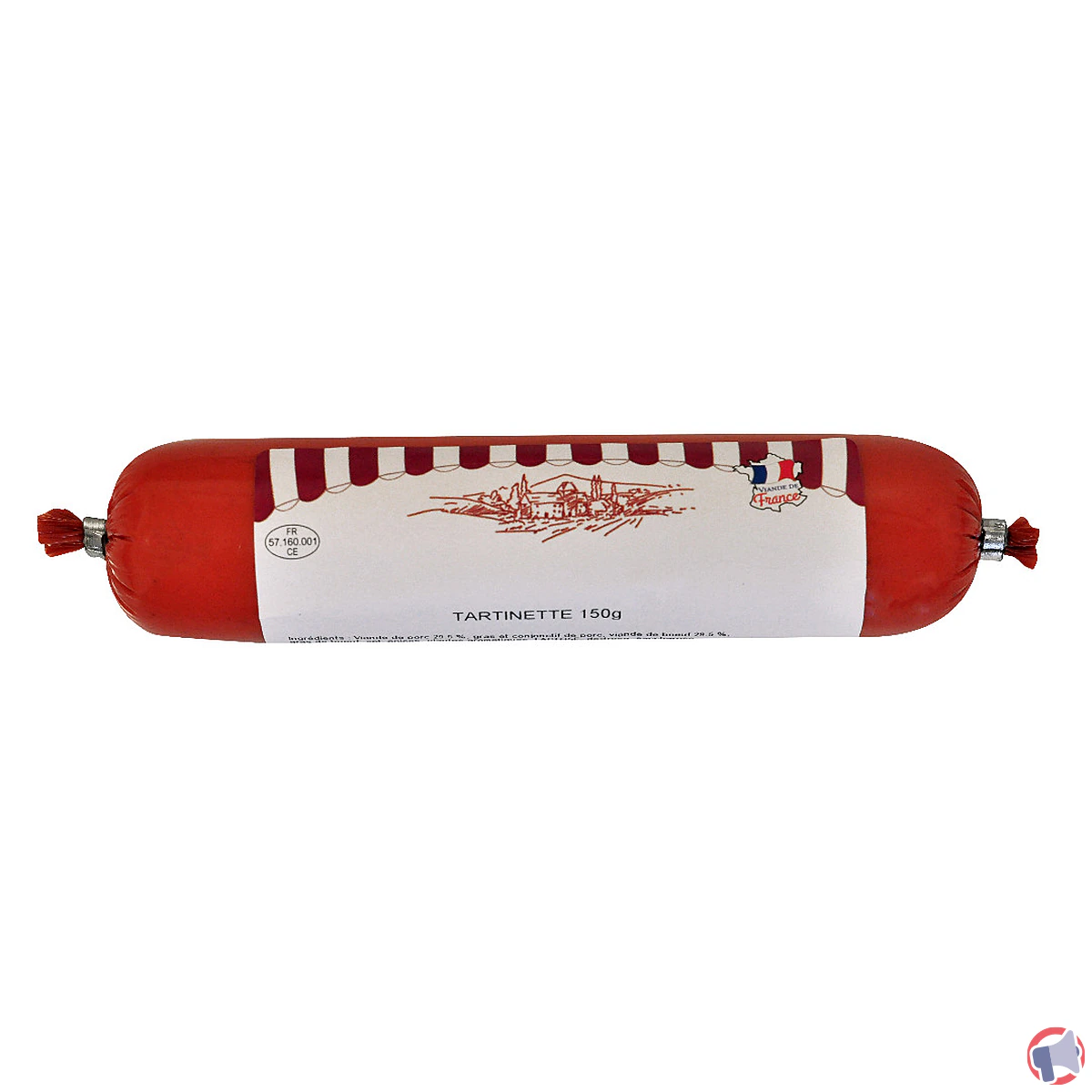 Rappel de produit : saucisse à tartiner Charculor pour risque de salmonellose