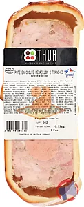 Rappel produit Pâté en croûte médaillon 2 tranches Charcuterie de la Thur