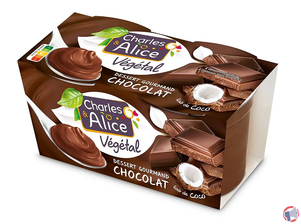 Rappel produit : Dessert au lait de coco et chocolat de la marque Charles et Alice