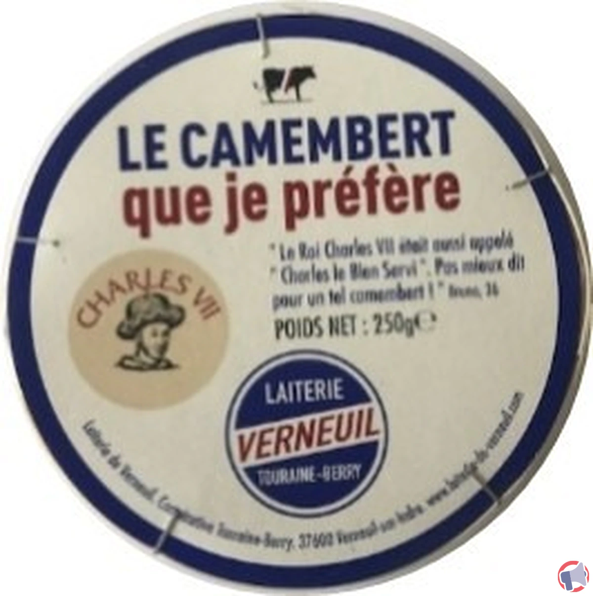 Rappel pour camembert de caractère de charles vii : risque de listeria monocytogenes