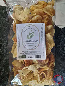 Rappel produit Chips artisanales - herbes de Provence - cuites au chaudron (125gr)