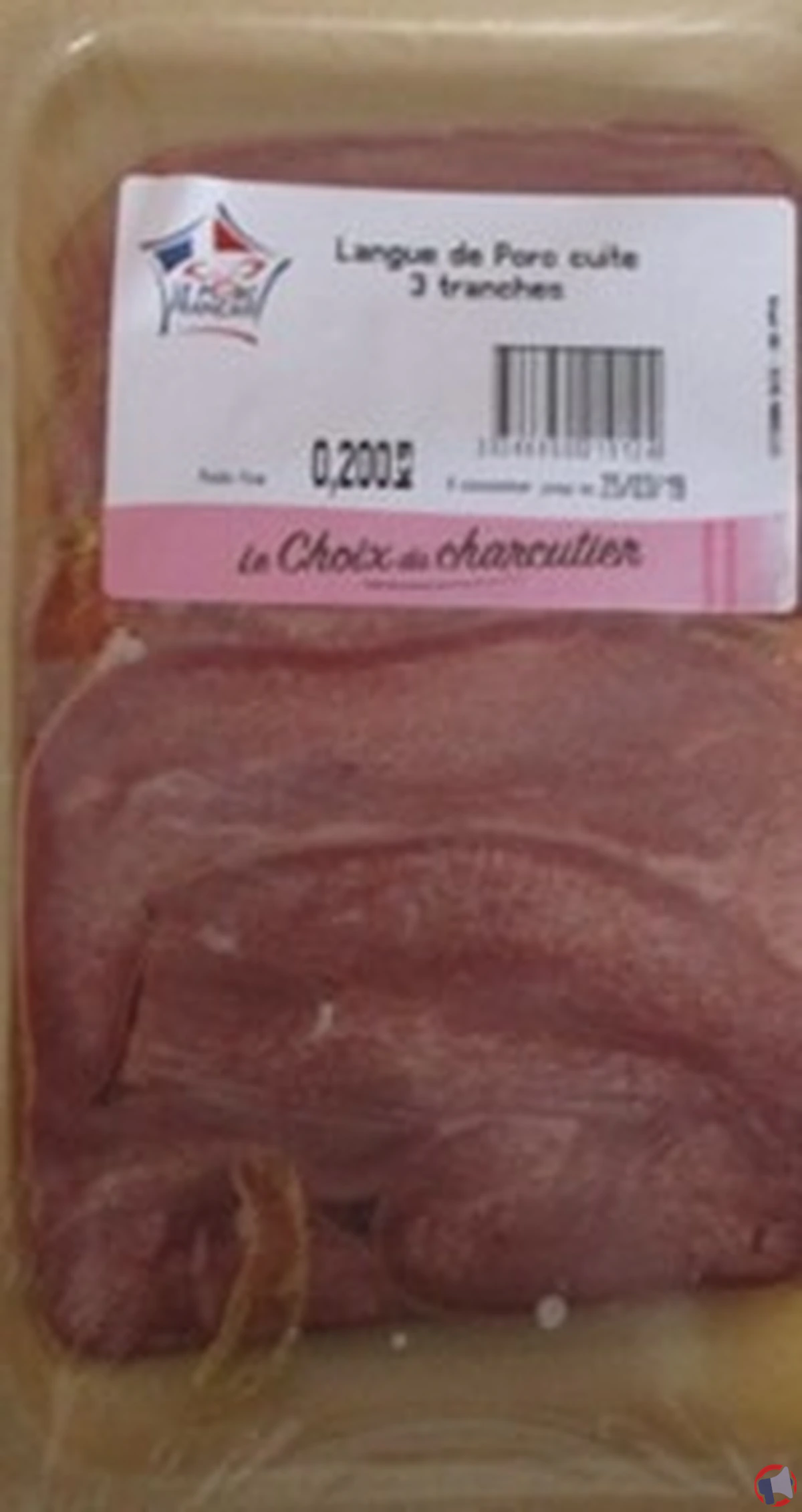 Rappel de produit : langue de porc Le Choix du Charcutier en raison d'un risque de listériose