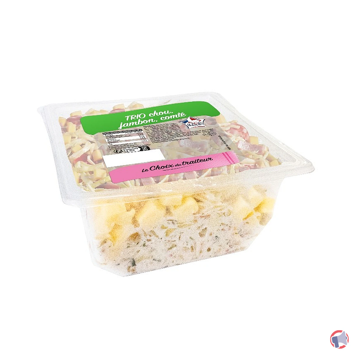 Rappel : choix traiteur - salade trio choux, jambon, comté