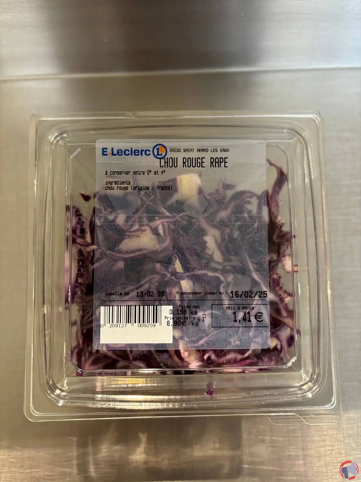 Rappel de chou rouge râpé pour risque de salmonellose