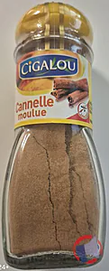Rappel produit CIGALOU CANNELLE MOULUE 35G 10CL CIGALOU