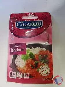 Rappel produit MELANGE Tandoori 20g CIGALOU