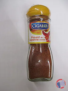 Rappel produit PIMENT DE CAYENNE MOULU CIGALOU