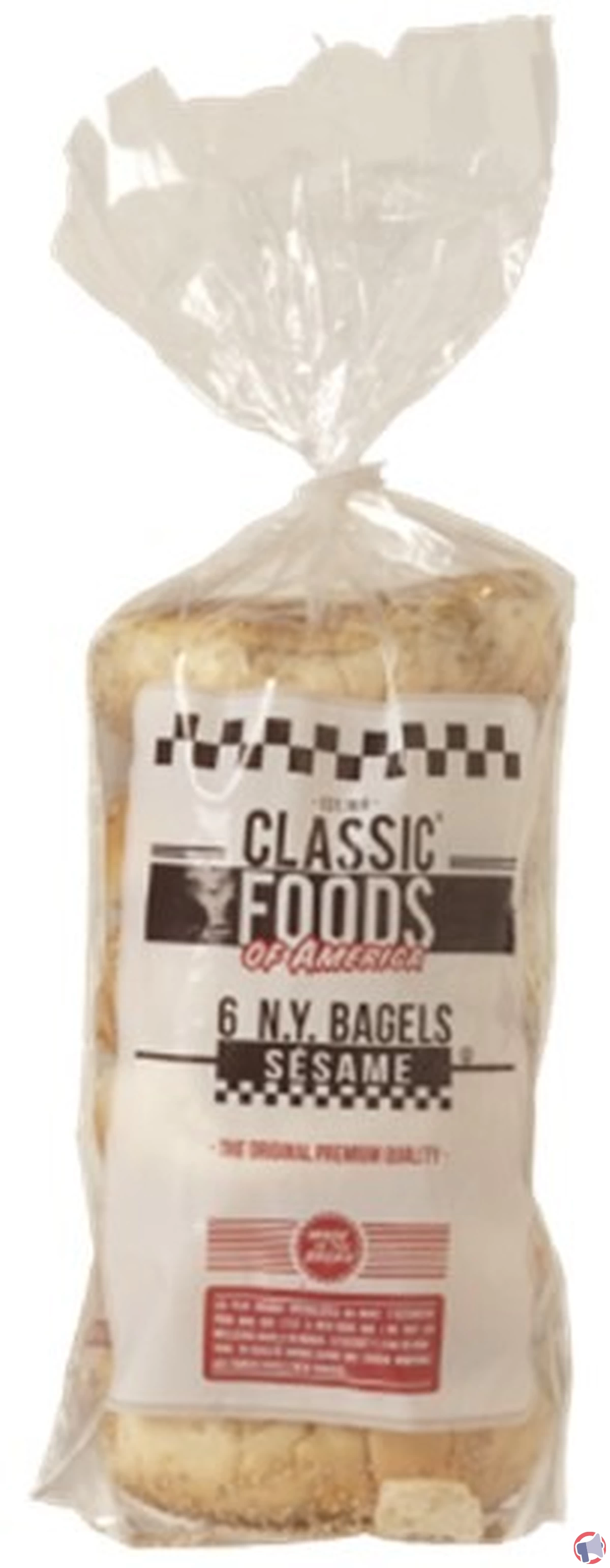 Rappel de produit : New York Bagels sésame surgelés de la marque Classic Foods of America