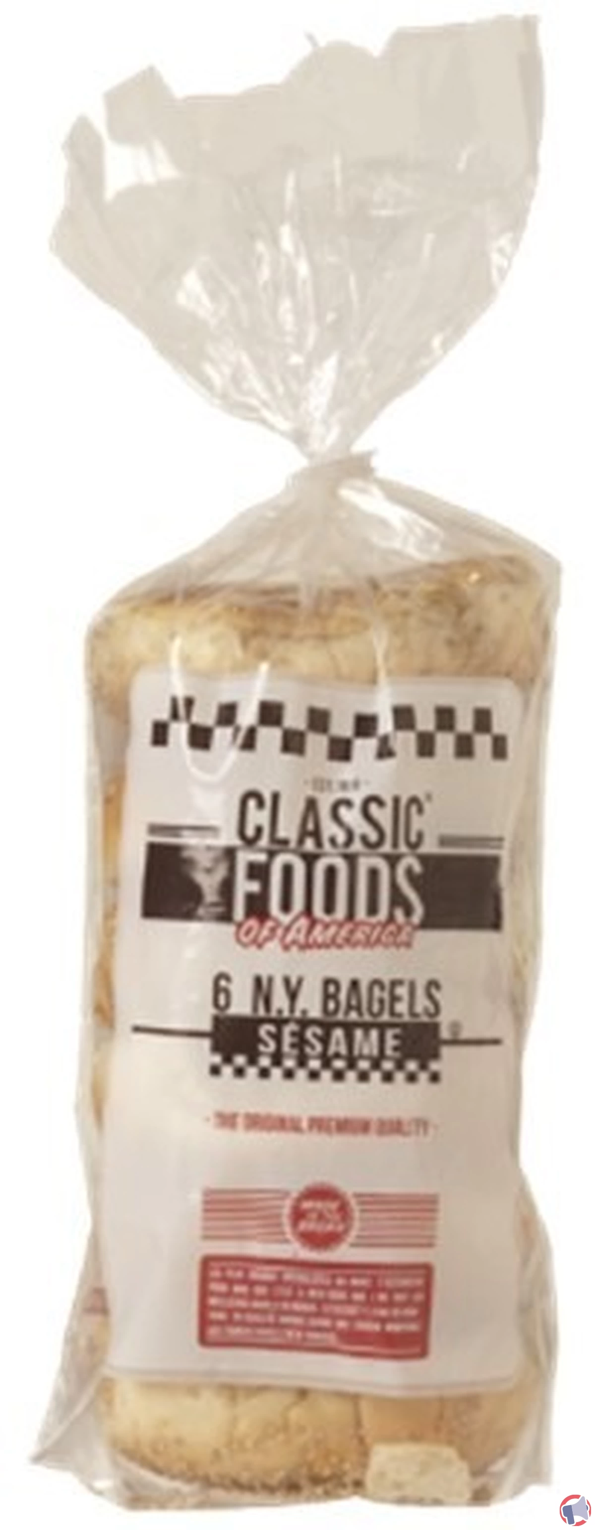 Rappel de produit : New York Bagels sésame surgelés de la marque Classic Foods of America