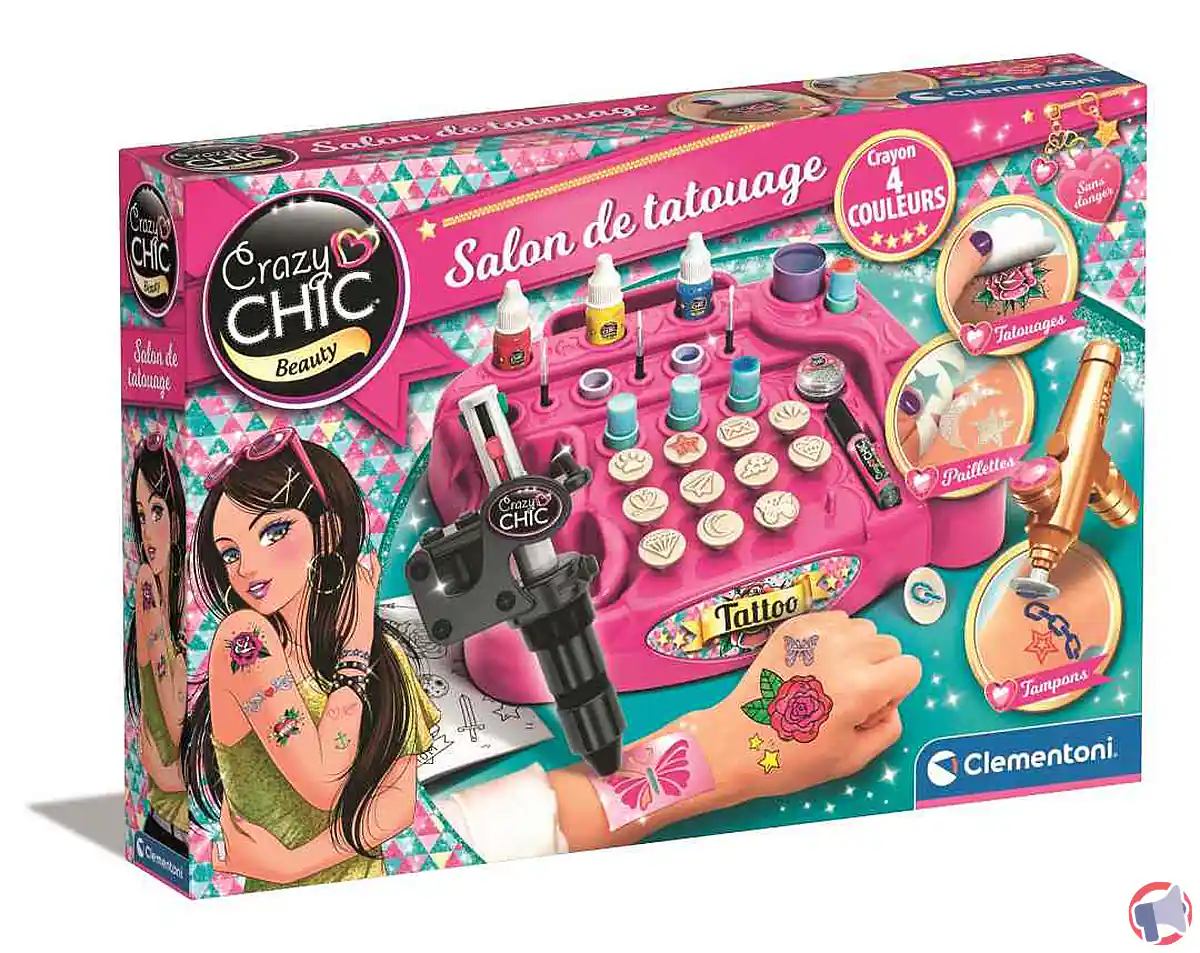 Rappel produit : Crazy Chic Beauty Salon de Tatouage de Clementoni