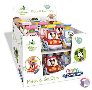 Rappel produit Voitures Disney Baby Press & Go Clementoni