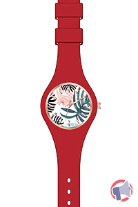 Rappel produit MONTRE SILICONE DE COULEUR ROUGE AVEC PARTIE EN METAL DE COULEUR CUIVRE CLIPPER