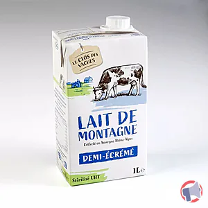Rappel produit Lait demi écrémé stérilisé UHT Clos des Vaches