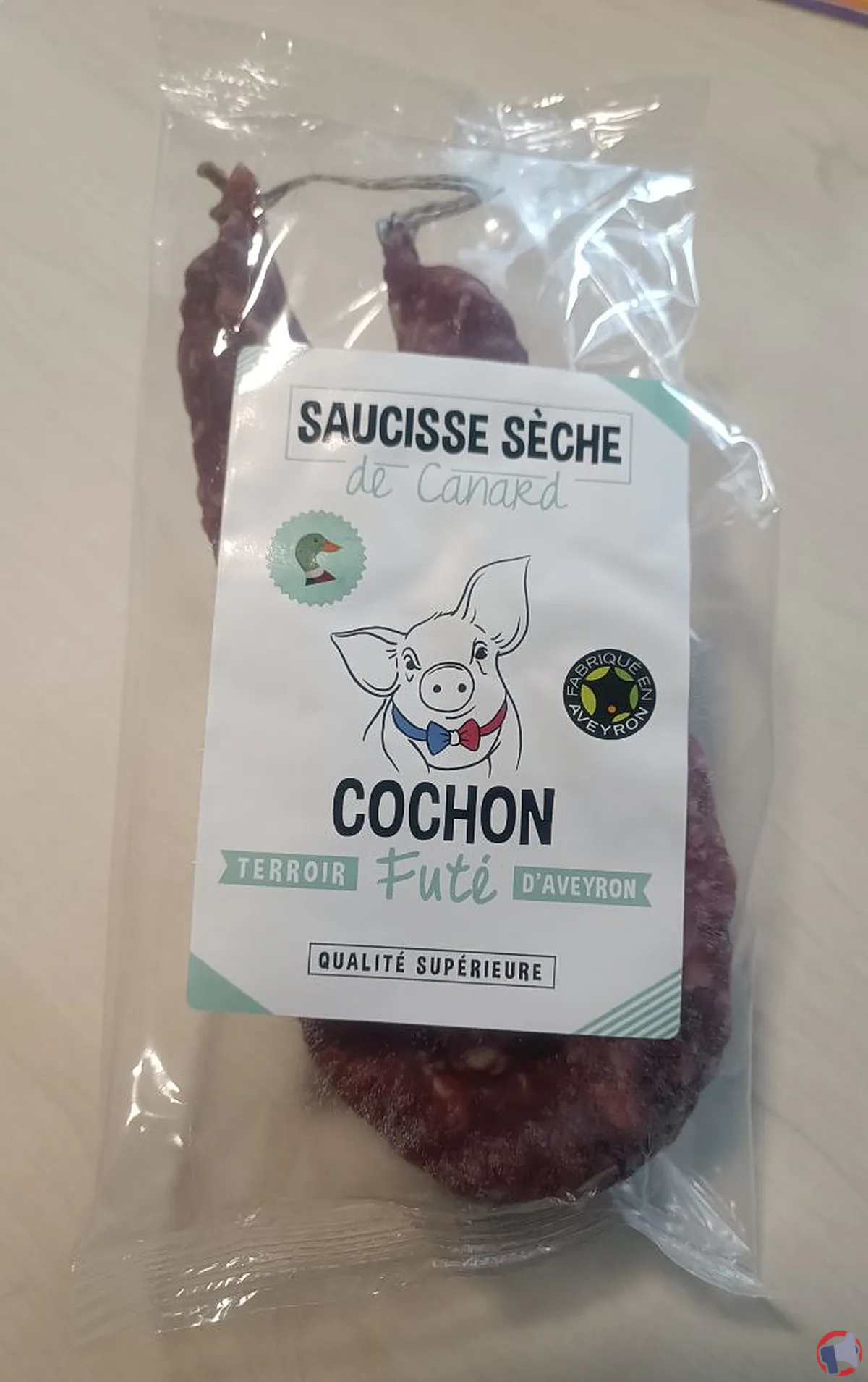 Rappel de produit : Saucisse sèche de canard de la marque Cochon Futé