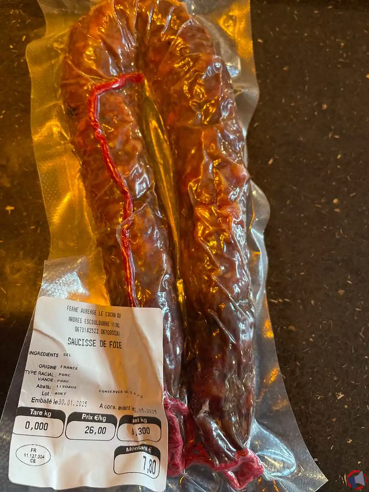 Rappel de produit : saucisse de foie de la marque le Cochon du Madres