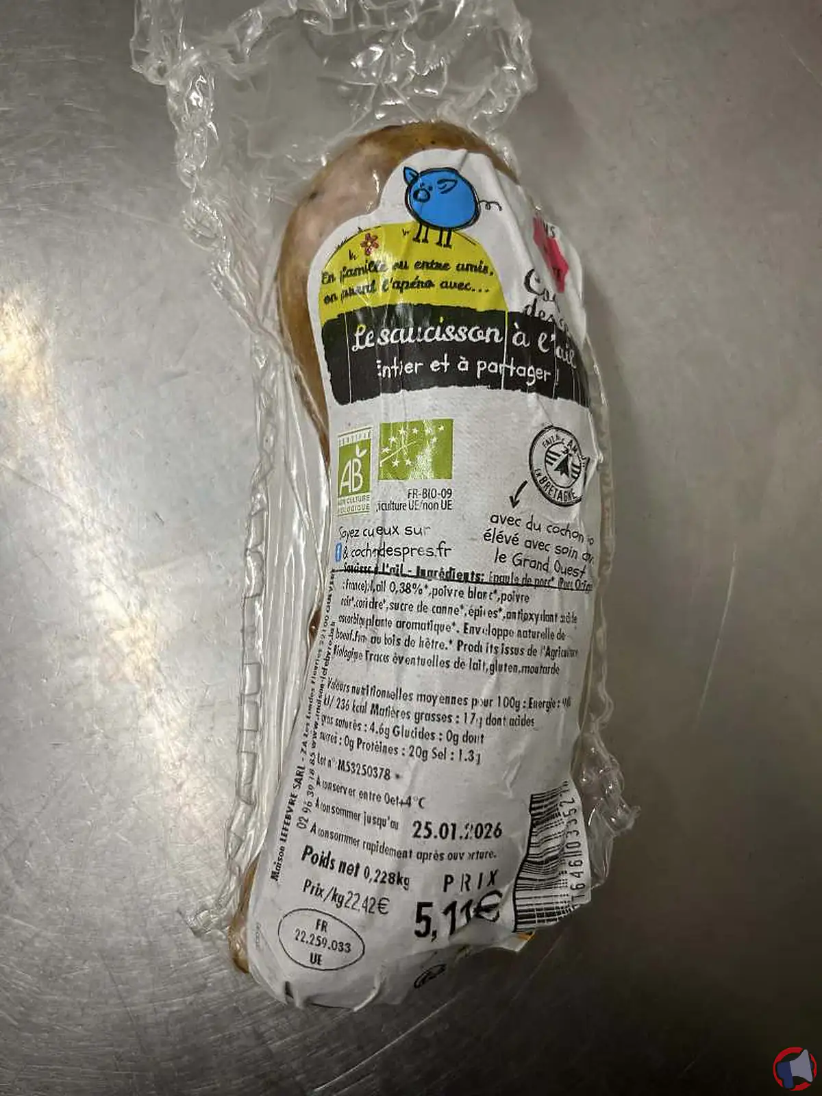 Rappel du produit : cochon près saucisson à l'ail – sécurité et précautions à suivre