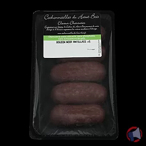 Rappel produit Boudin noir antillais x5 Cochonnailles du Haut-Bois
