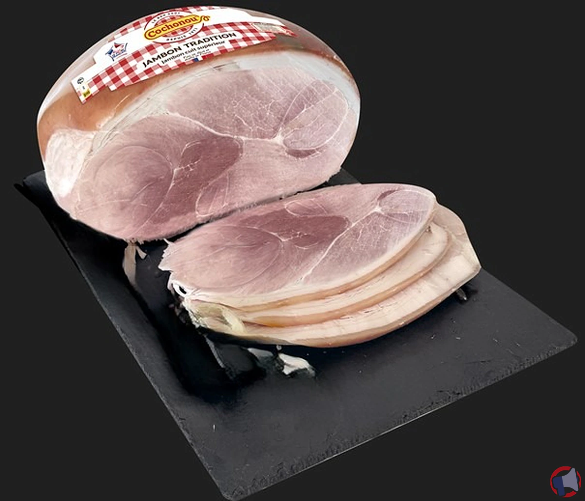 Rappel de produit : jambon cuit supérieur traditionnel avec couenne de la marque Cochonou