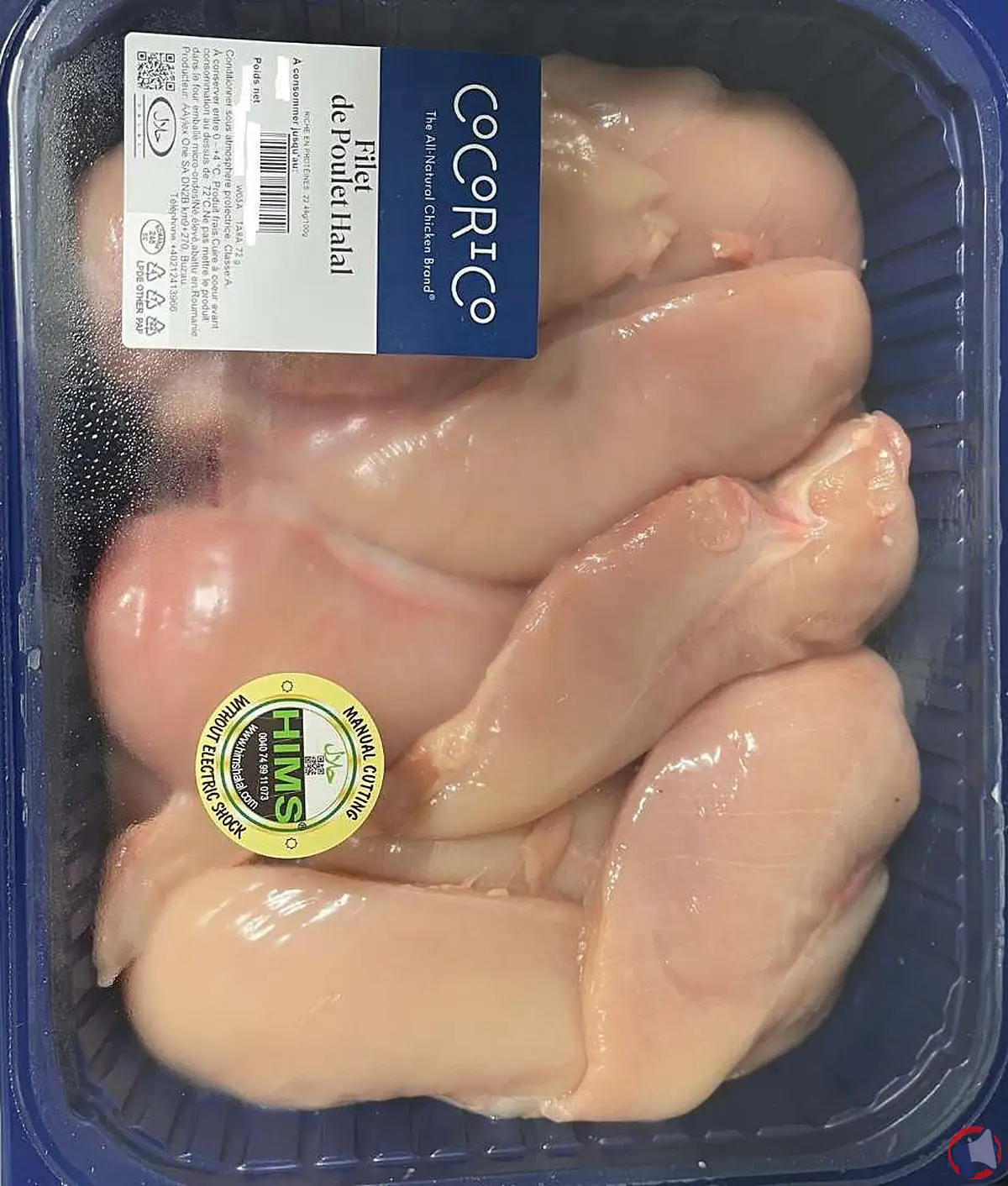 Rappel de produit : filet de poulet Cocorico pour risque de salmonellose