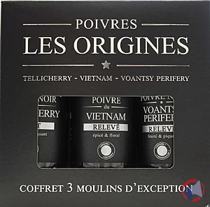 Rappel produit Coffret 3 moulins d’exception (Moulin Poivre Voantsy perifery)