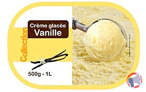 Rappel produit Bac Vanille 1L COLLECTION