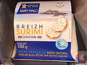 Rappel produit Batônnets de surimi compagnie des pêches