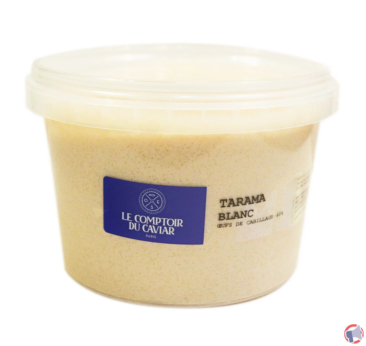 Rappel Comptoir Caviar Distribue : Tarama Blanc Œuf Cabillaud 40