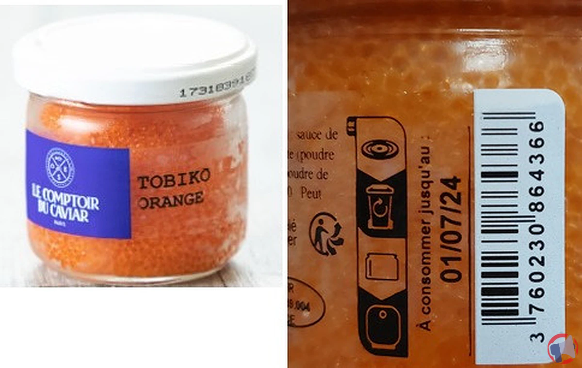 Rappel de produit : Tobiko Orange 100g de la marque Le Comptoir du Caviar