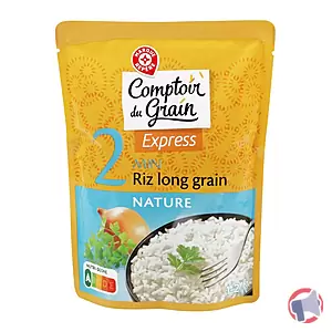 Rappel produit RIZ LONG GRAIN NATURE EXPRESS 2MIN 250G COMPTOIR DU GRAIN