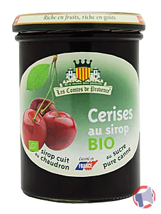 Rappel produit Cerises au sirop BIO Les Comtes de Provence