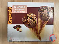 Rappel produit Cônes CROUSTY chocolat noisette (photo numéro 1)