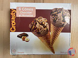 Rappel produit Cônes CROUSTY chocolat noisette