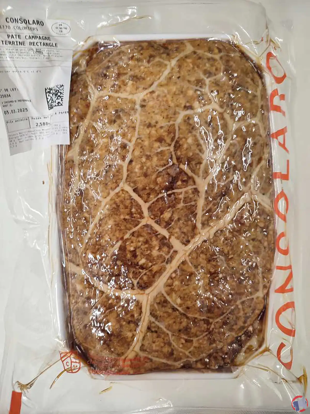 Rappel de produit : Pâté de campagne Consolaro contaminé par la listéria