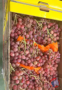 Rappel produit RAISIN ROSE RED GLOBE CAT I ORIGINE ITALIE CONTE MAX
