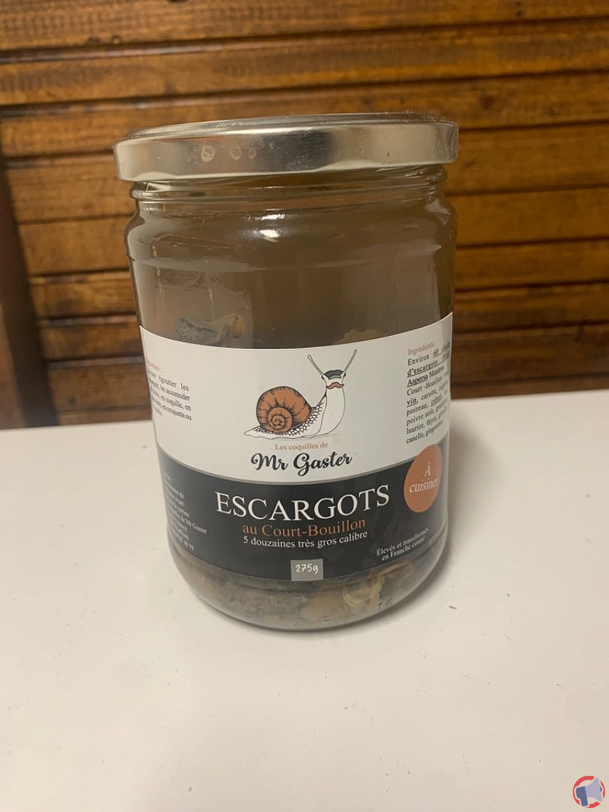 Rappel de produit : Les coquilles de MR Gaster retirent leurs escargots au court bouillon du marché