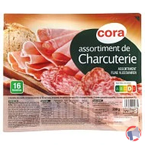 Rappel produit Assortiment de charcuterie 16 tranches cora