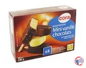Rappel produit Assortiment mini vanille/chocolats x8 360 ml - 246 g CORA